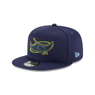 Blue Tampa Bay Rays Hat - New Era MLB Clubhouse Collection 9FIFTY Snapback Caps USA8746931